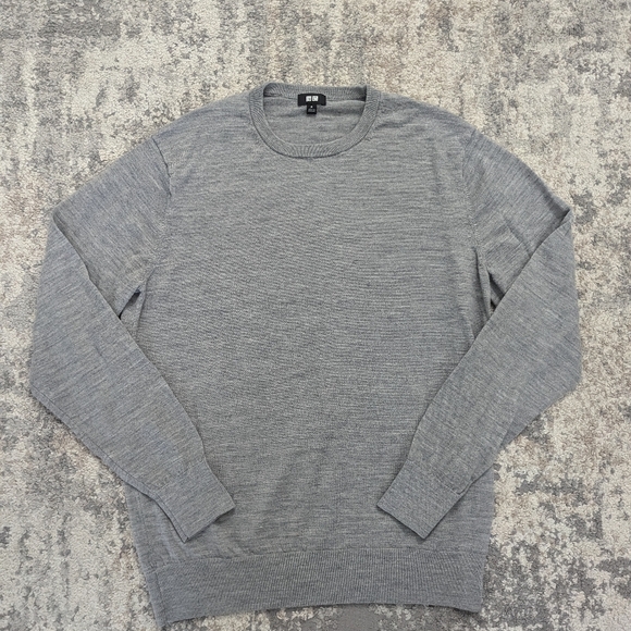 Uniqlo Merino Wool Crew neck Sweater Men's Medium - Picture 2 of 5